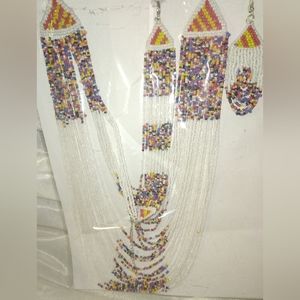 African style   matching necklace ,bracelet and earrings set